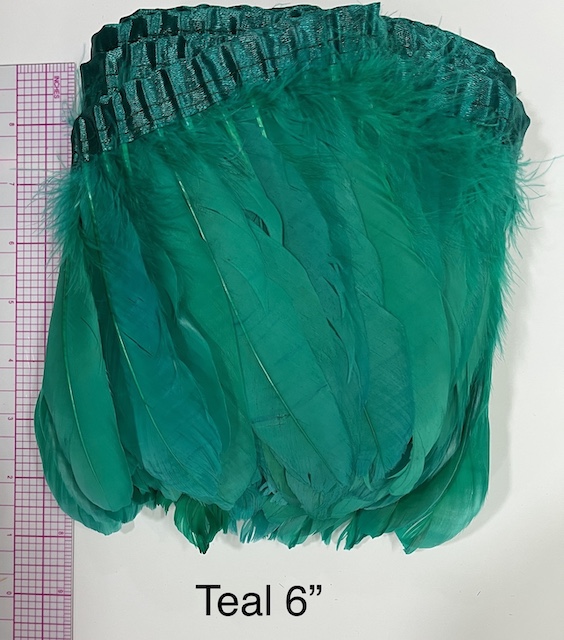 Nagorie Teal Feather 6\"